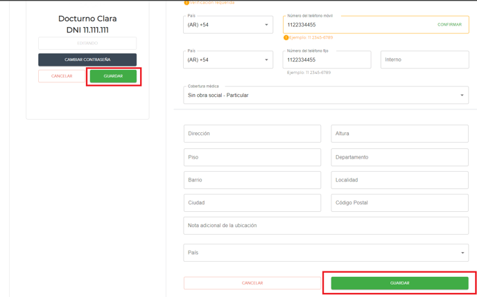 cambiar datos 2