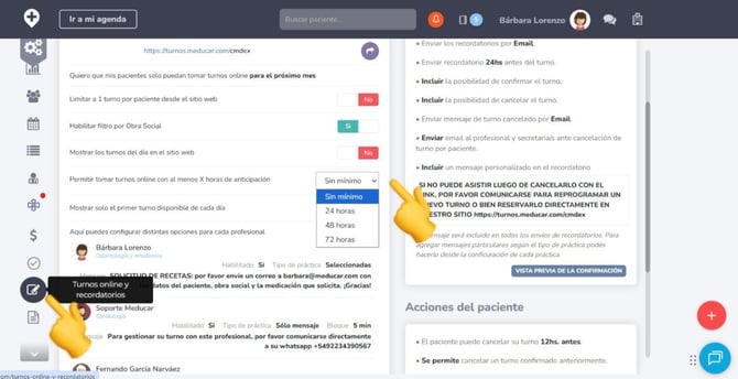 anticipacion turnos online