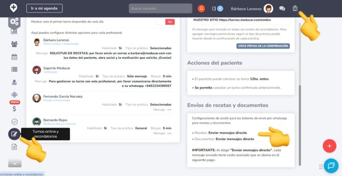recetas y docs automaticos
