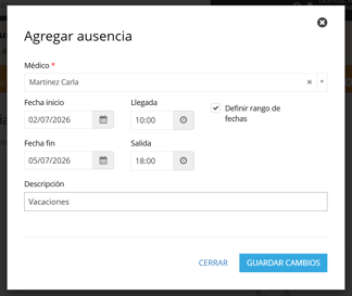 ausencias