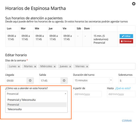 config telemedicina