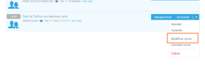 modificar turno