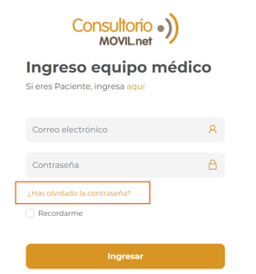 recupero contraseña