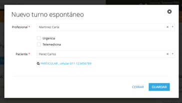 turno espontaneo
